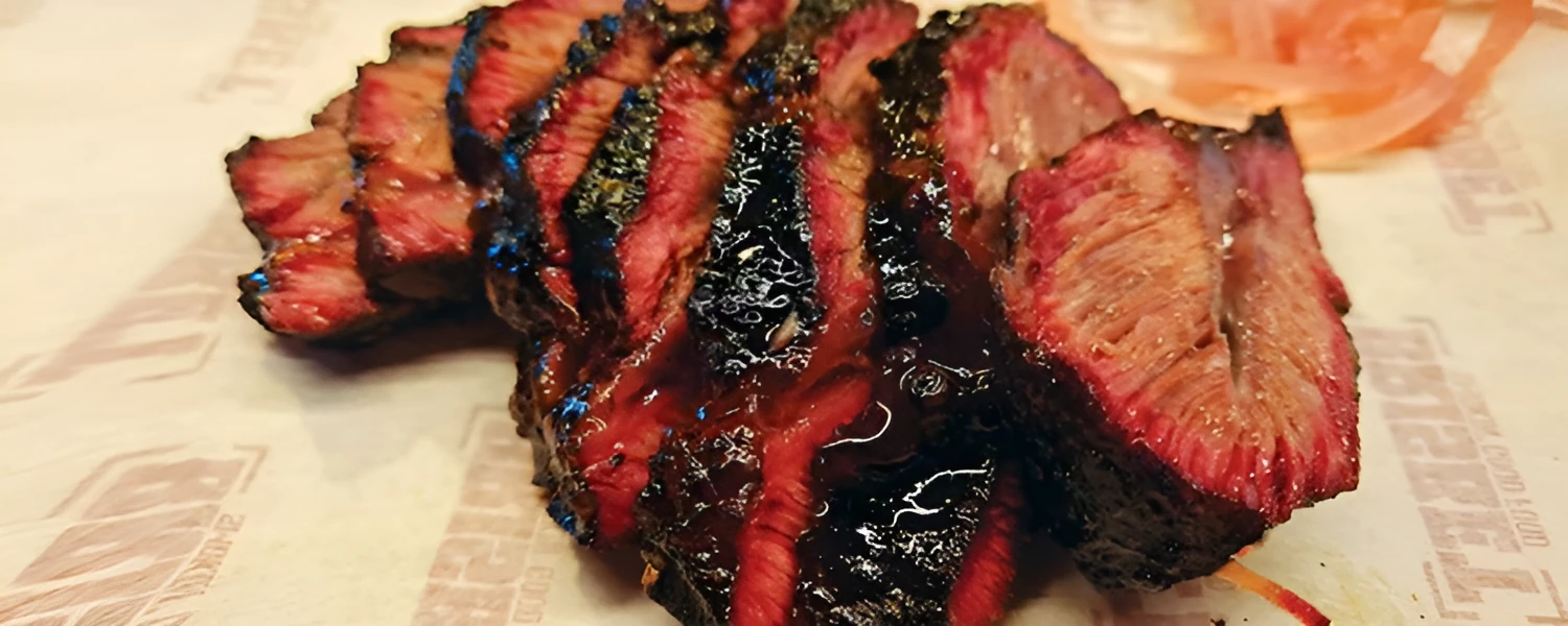 Original smoked meat slices from Brisket