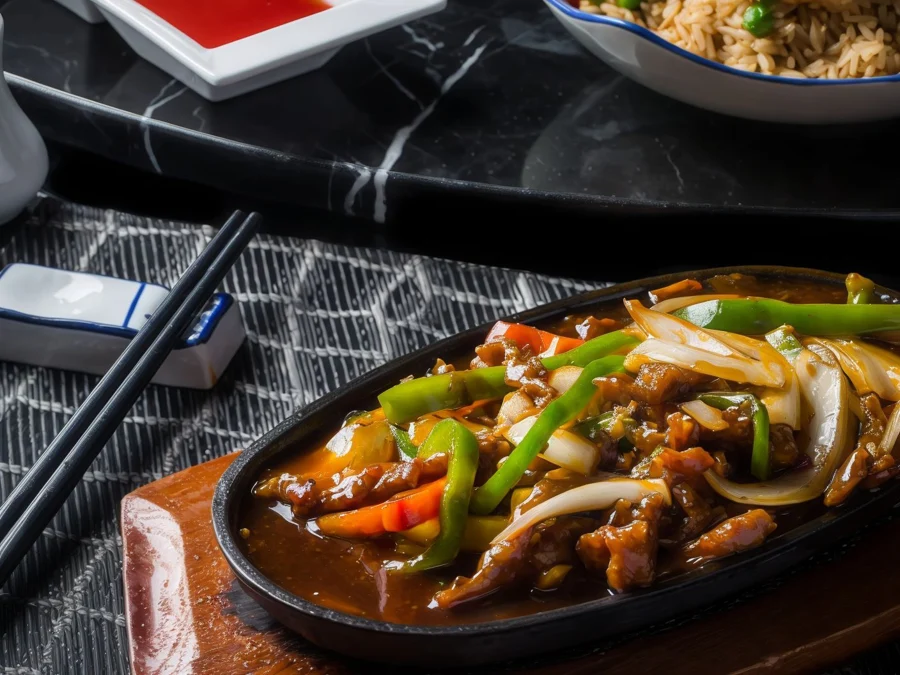Beef With Vegetables In Oyster Sauce