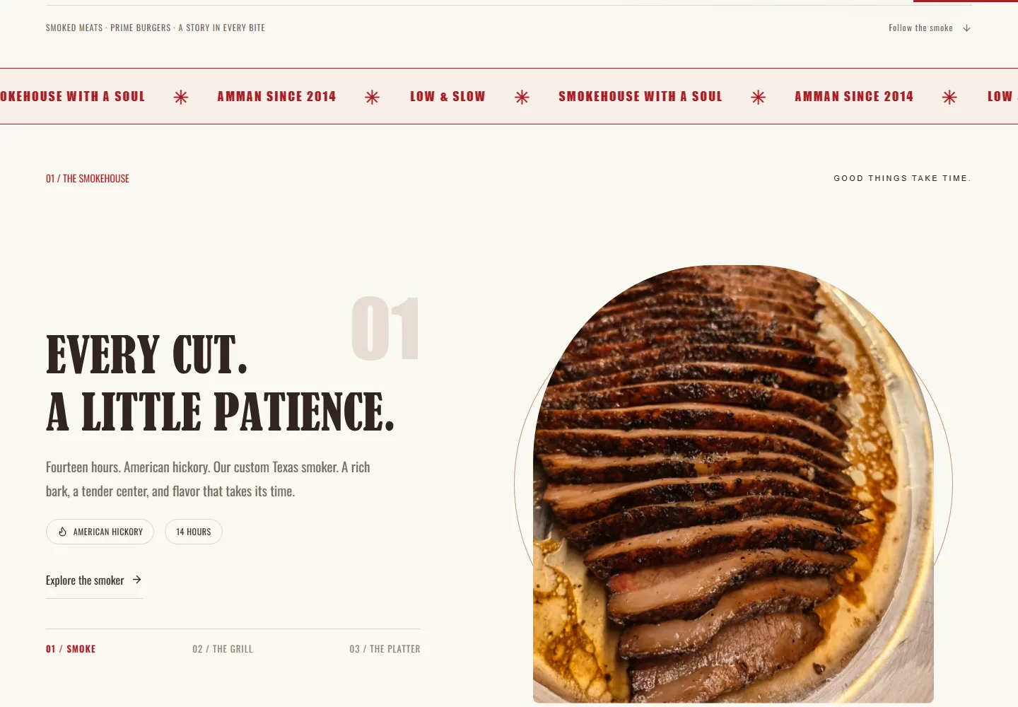 تفاصيل من موقع Brisket
