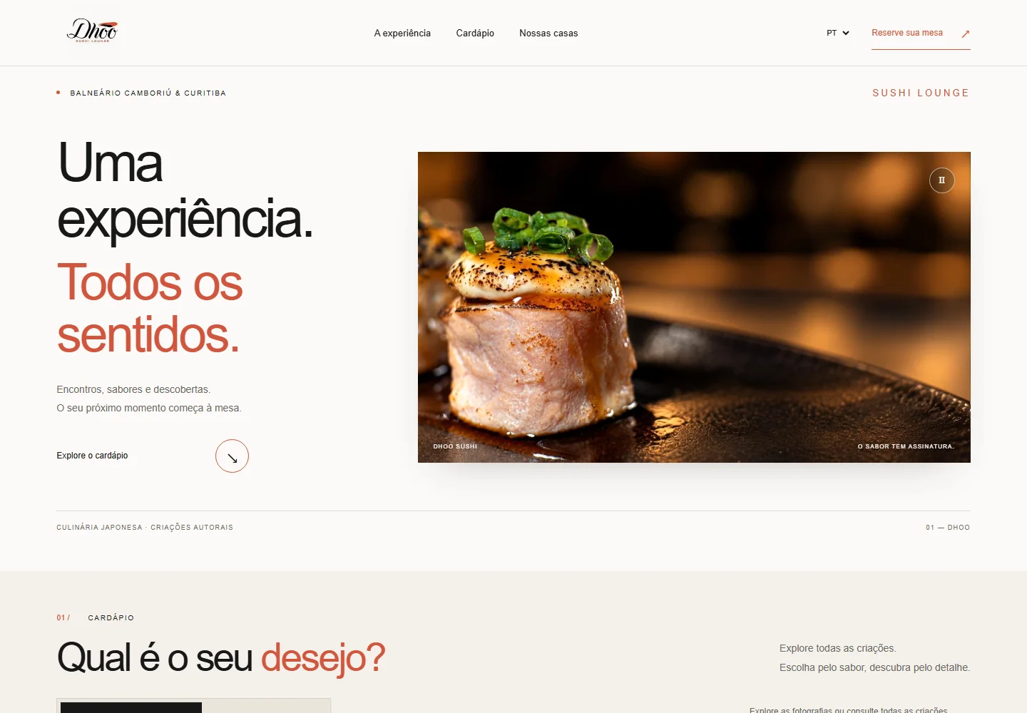 Dhoo Sushi — desktop