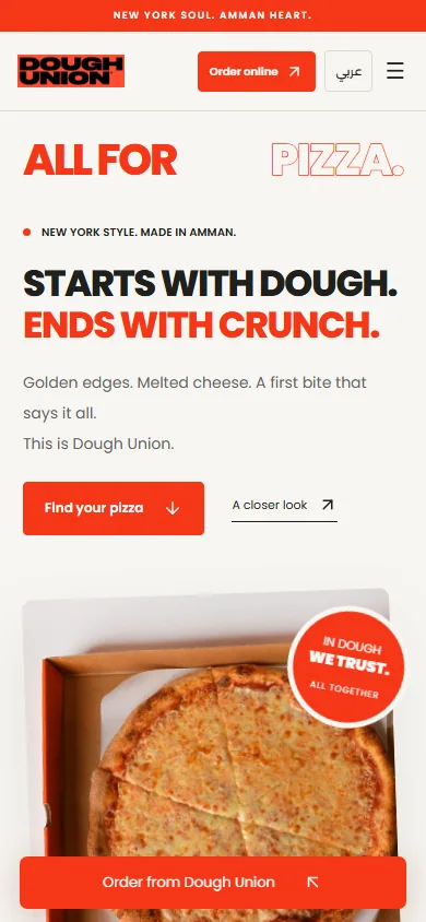 Dough Union — mobile