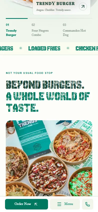 تفاصيل الموبايل Food Trends