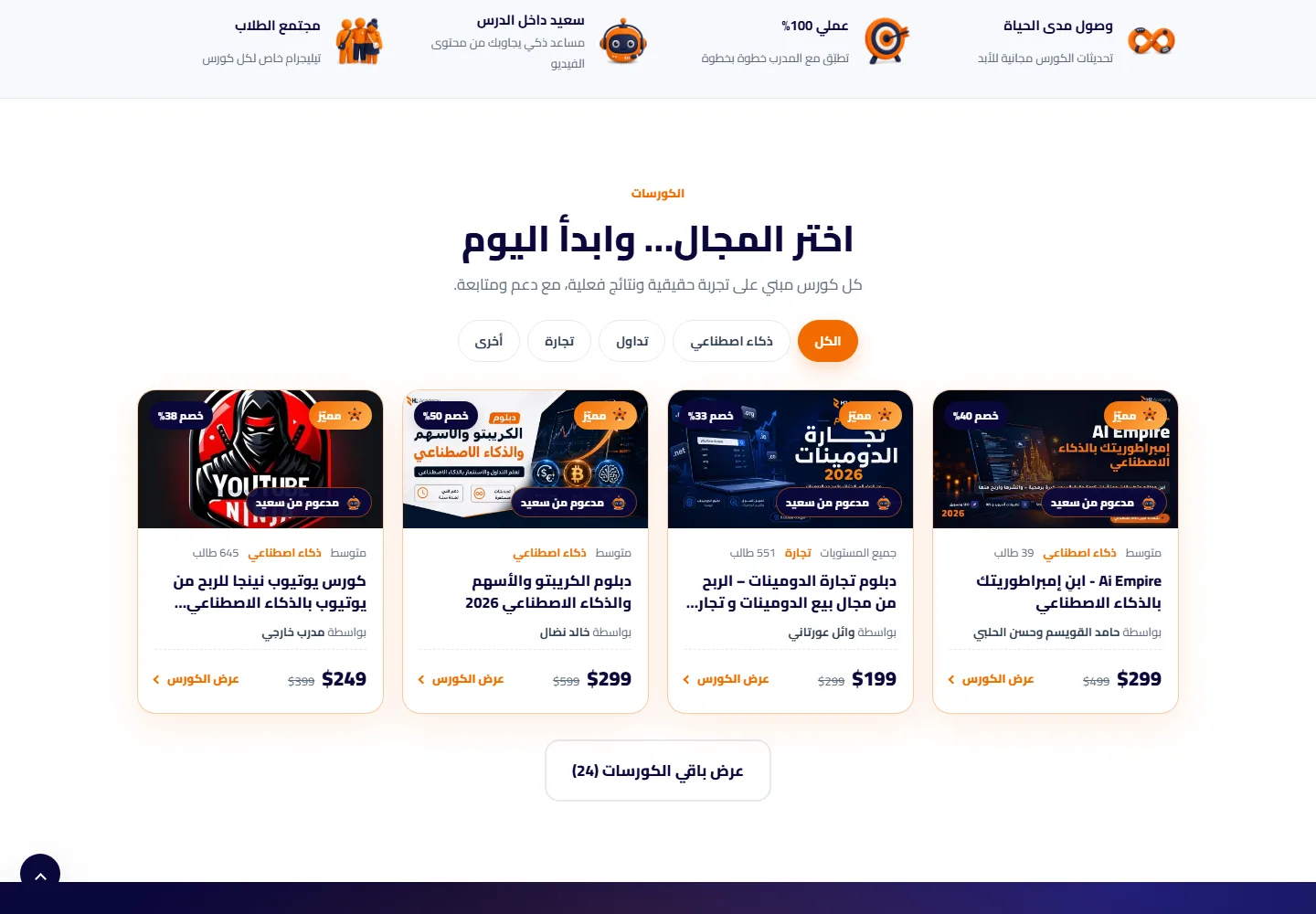 تفاصيل من موقع H2 Academy