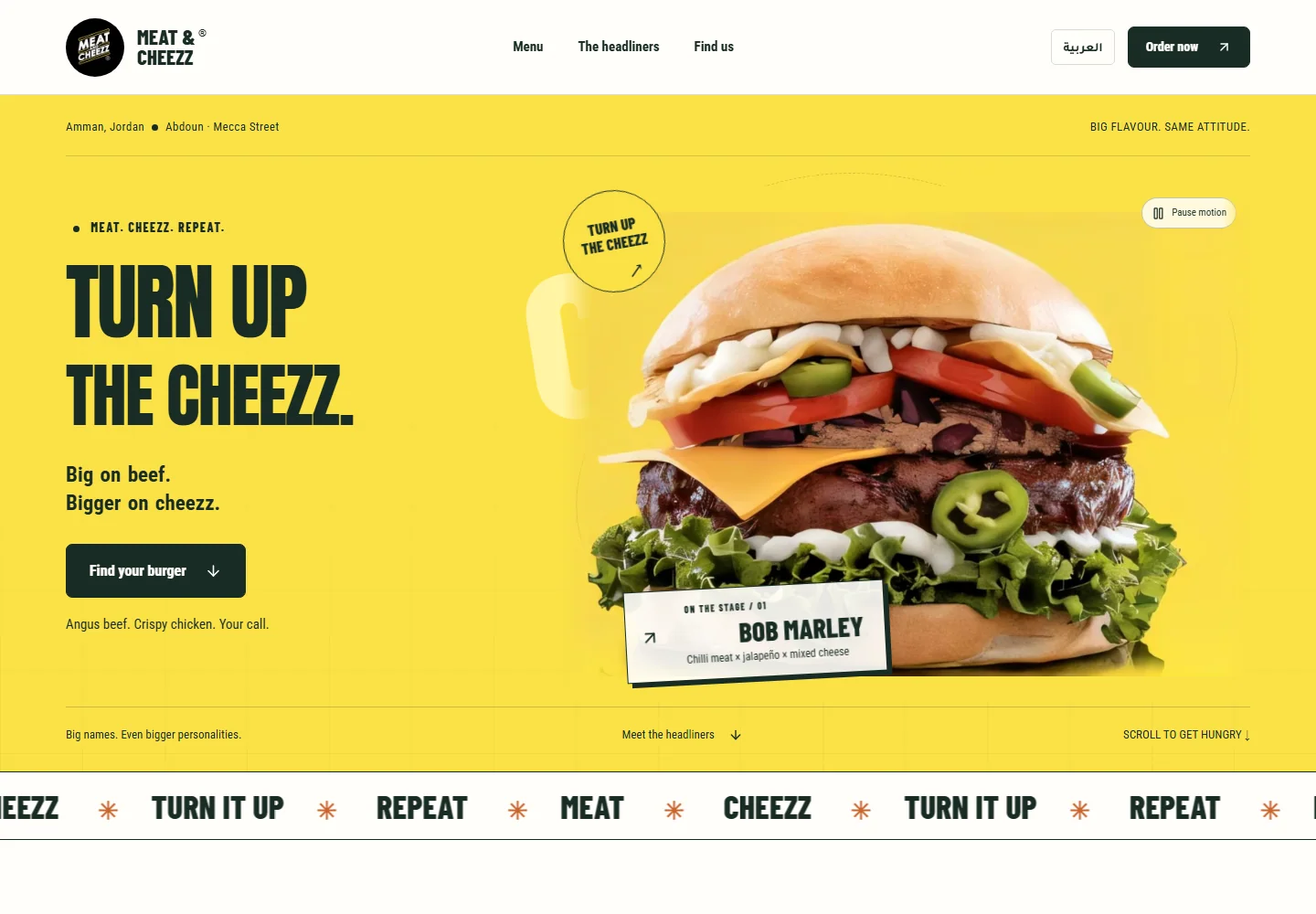 Meat & Cheezz — desktop