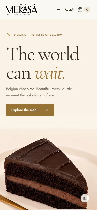 Mekasa Cakes & Coffee — mobile