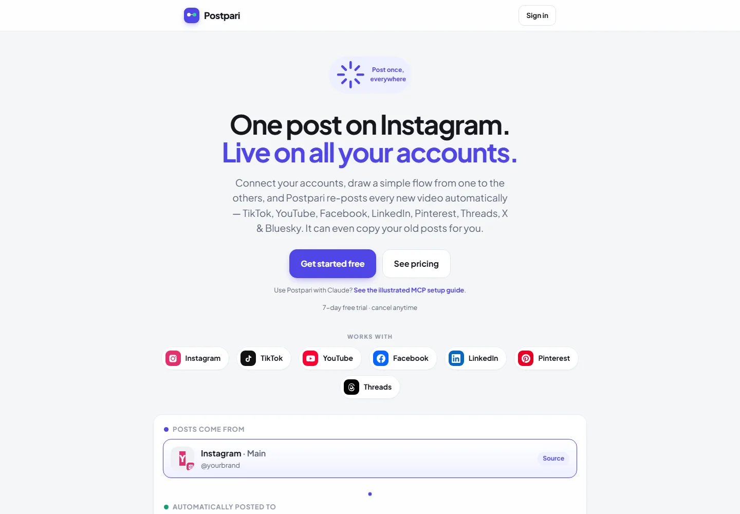 Postpari — desktop